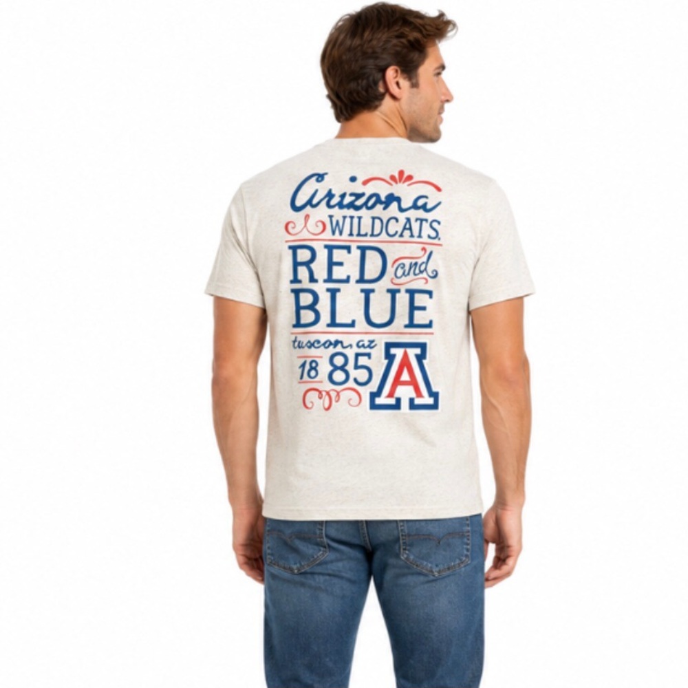 Arizona Wildcats T Shirt Size Medium Front Back Logos Bear Down Lightweight Soft